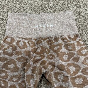 NVGTN Animal Print Leggings - Brown